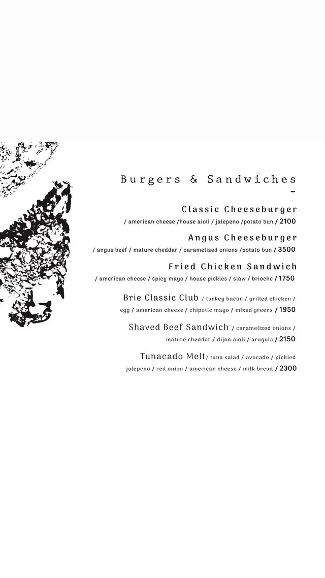 Cafe Brie menu, page 3