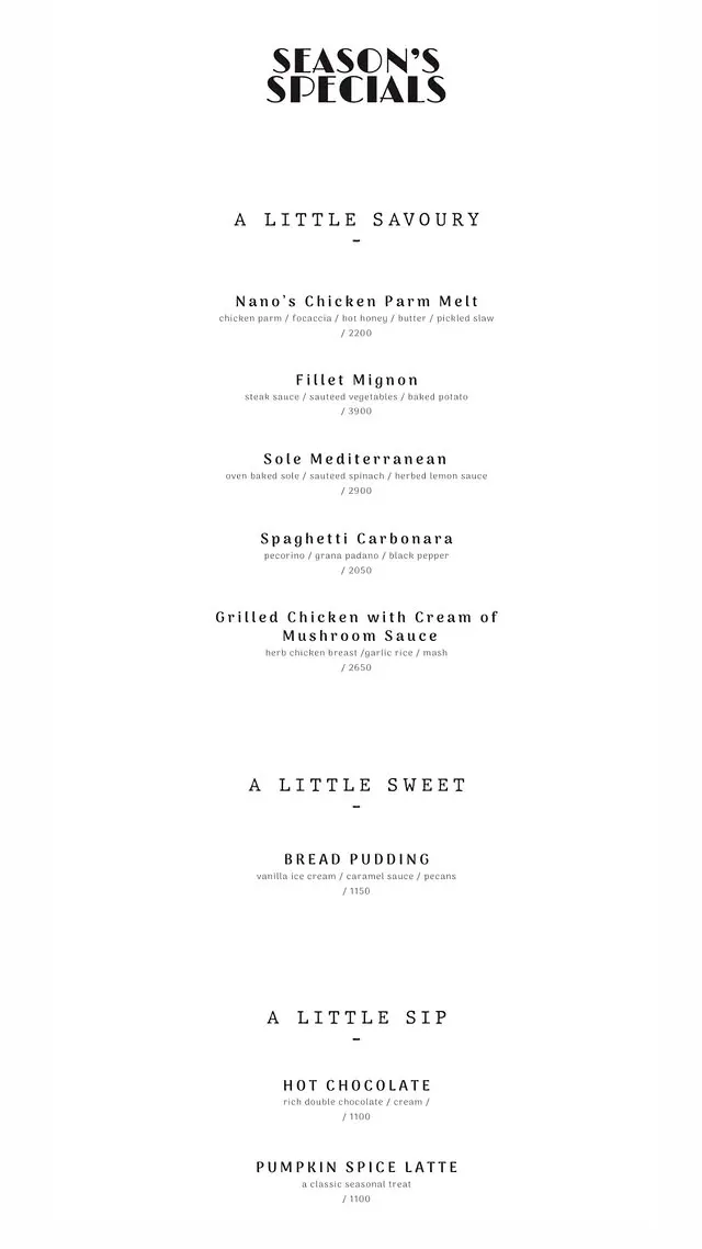 Cafe Brie menu, page 6