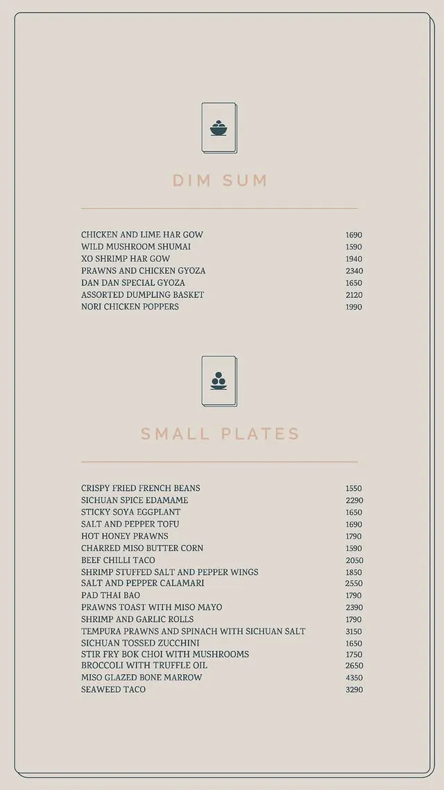 Dan Dan menu, page 3