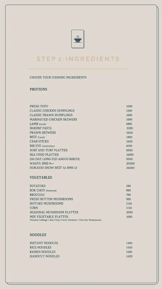 Dan Dan menu, page 5