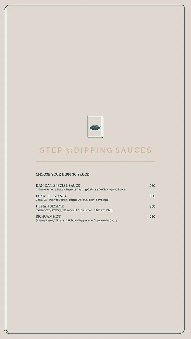 Dan Dan menu, page 6