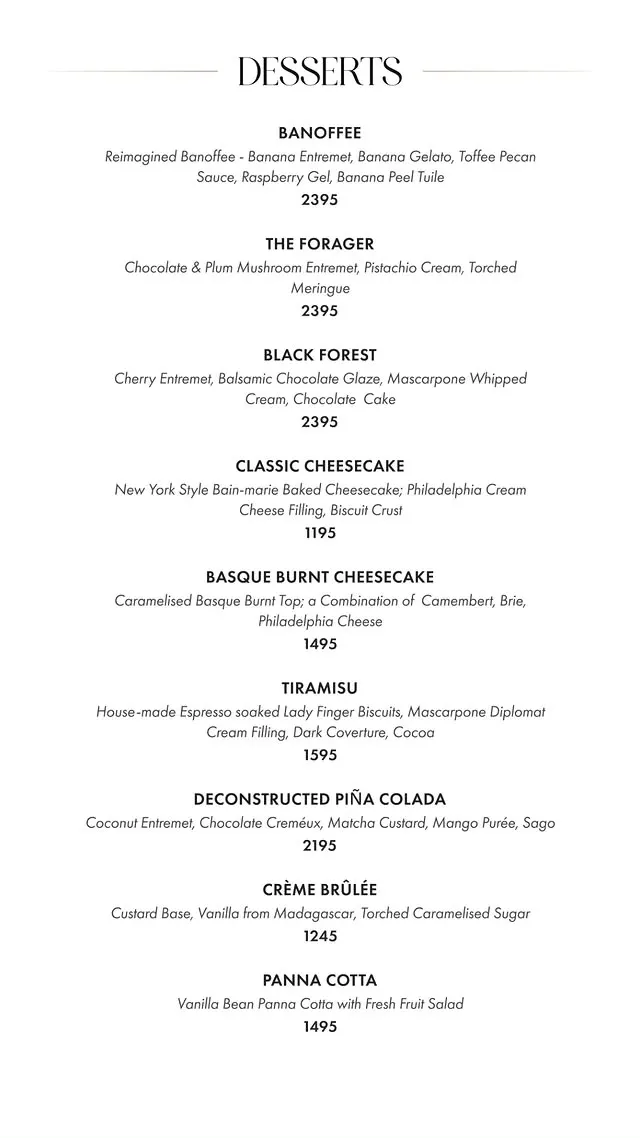 Fuoco Lahore menu, page 10