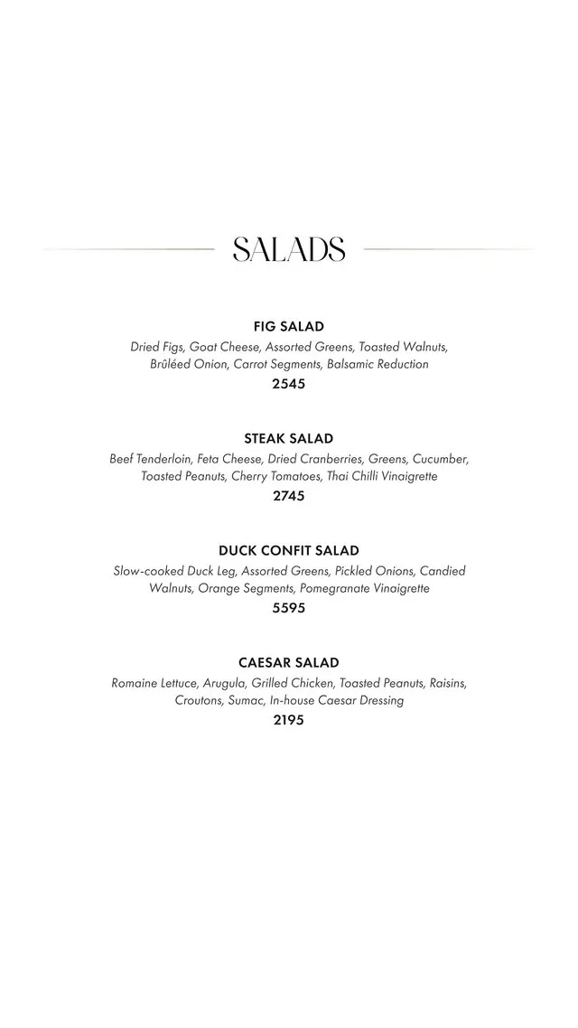 Fuoco Lahore menu, page 2