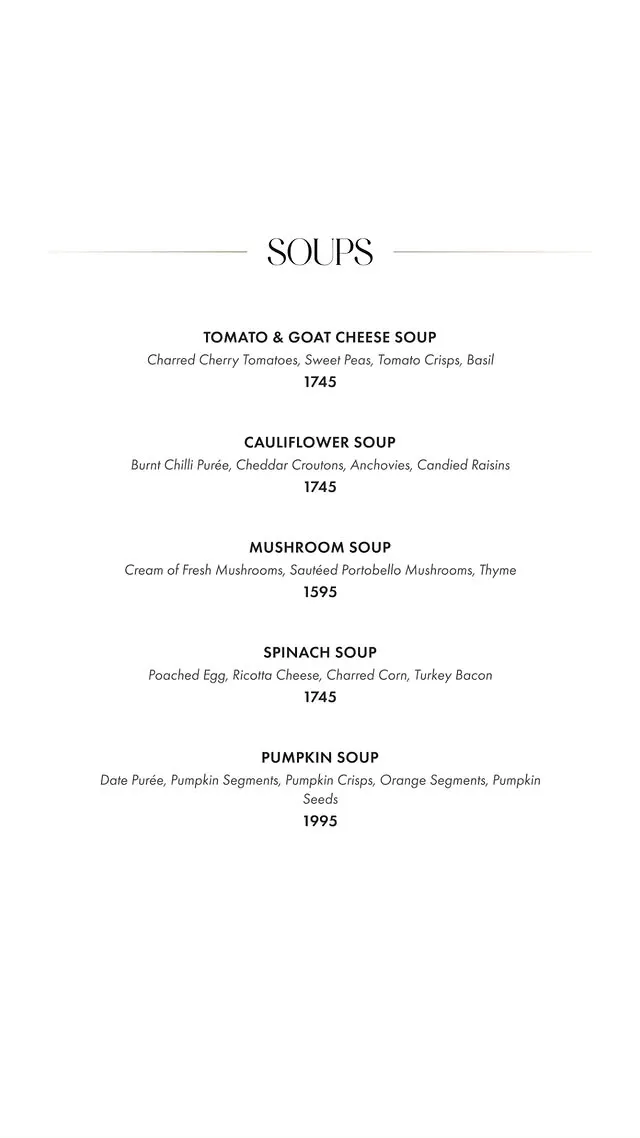 Fuoco Lahore menu, page 3