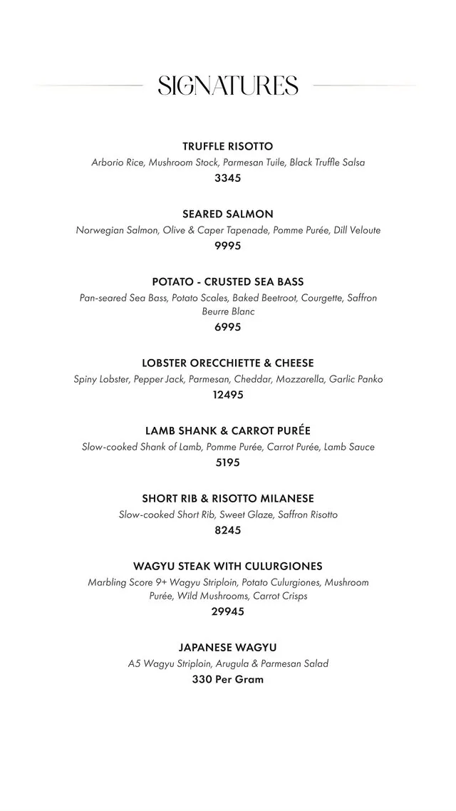 Fuoco Lahore menu, page 7