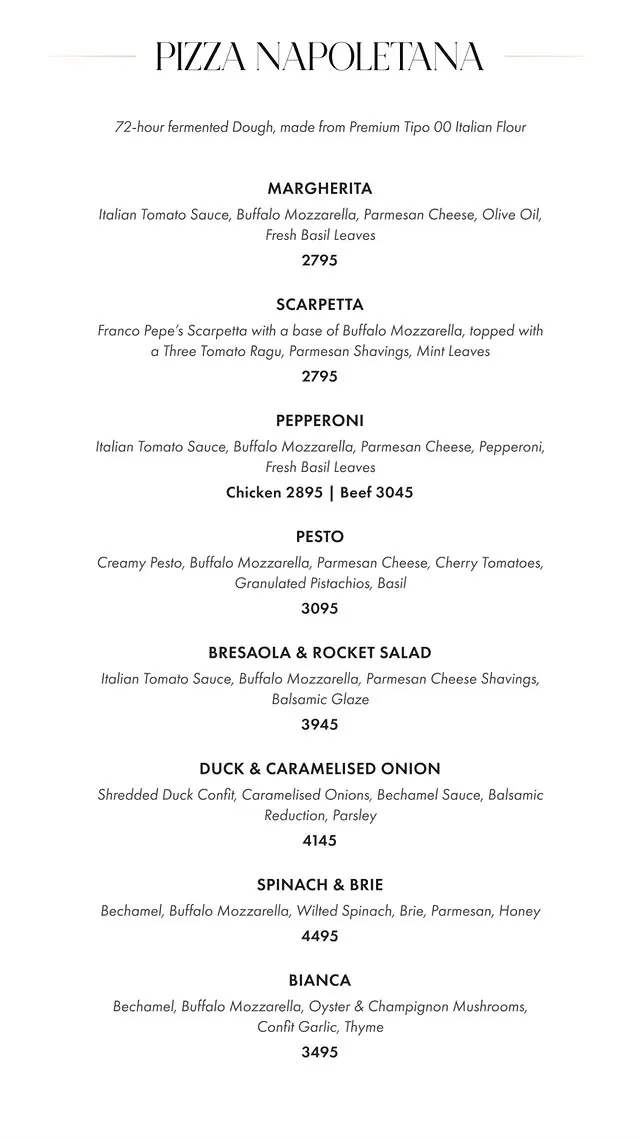 Fuoco Lahore menu, page 9