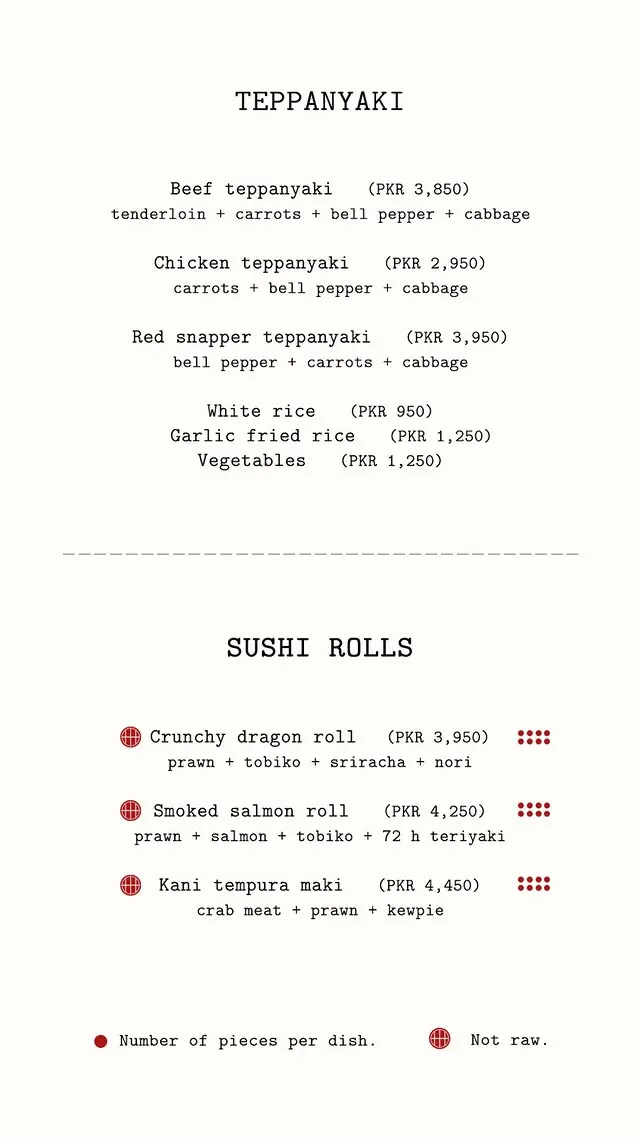 Gaijin menu, page 4