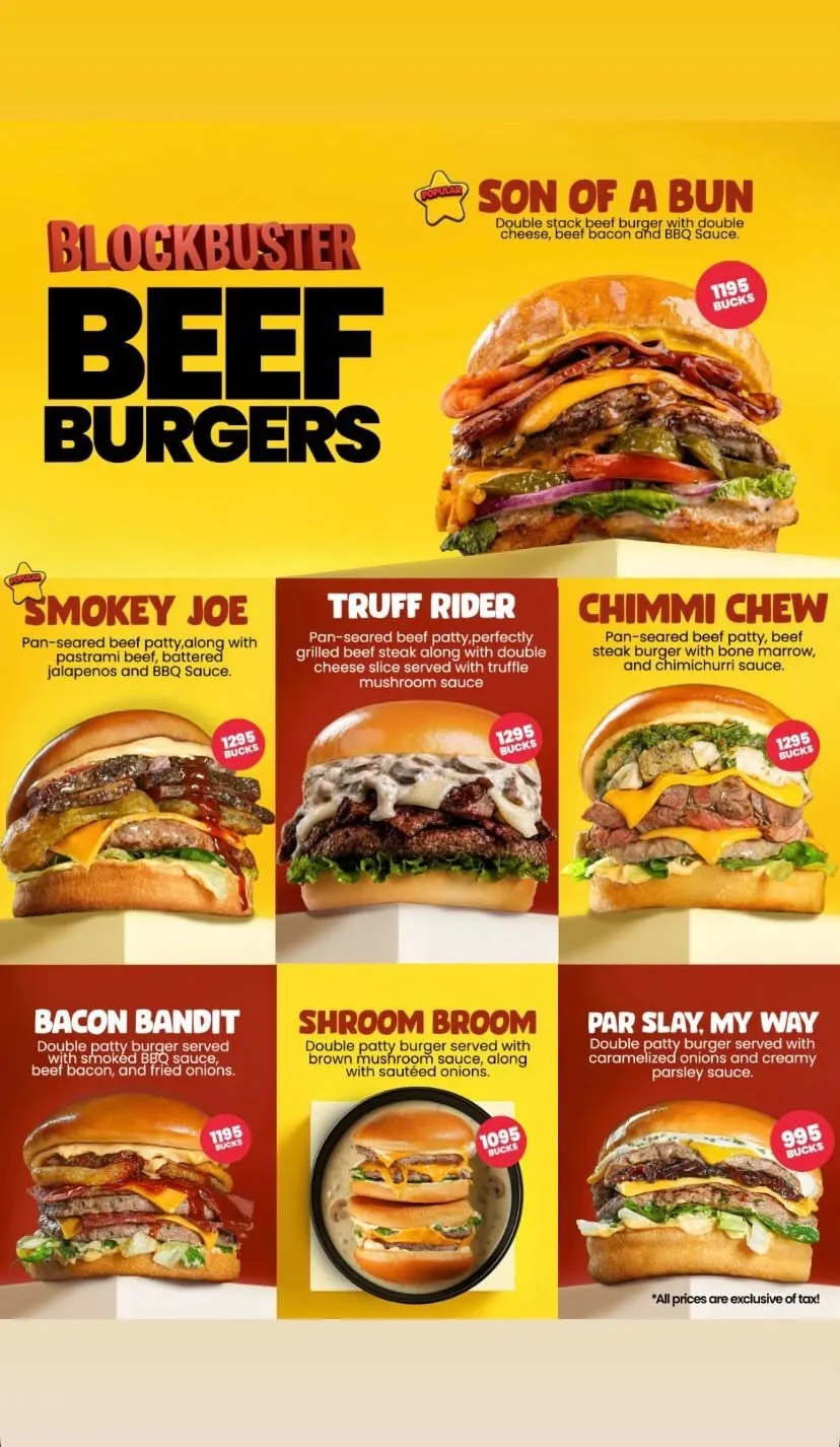 Howdy Rooftop menu, page 3