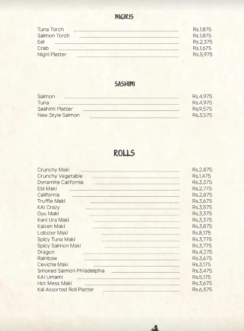 KAI menu, page 2
