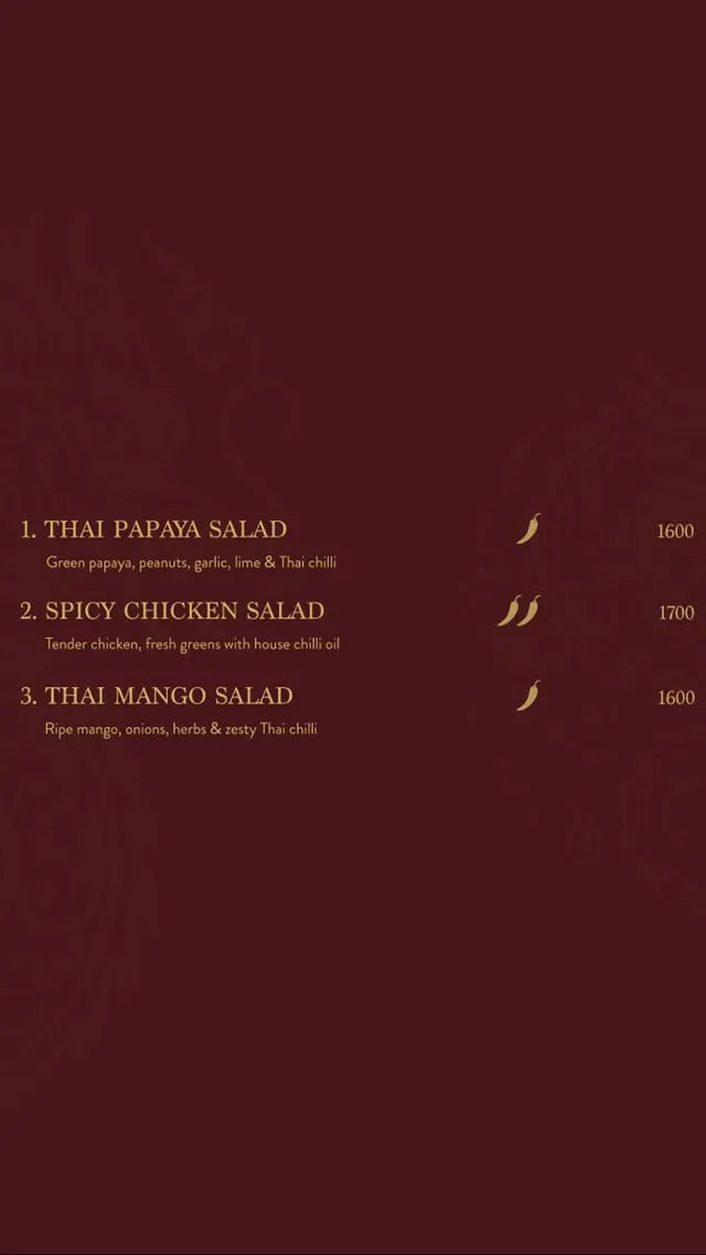 Kao Lahore menu, page 1