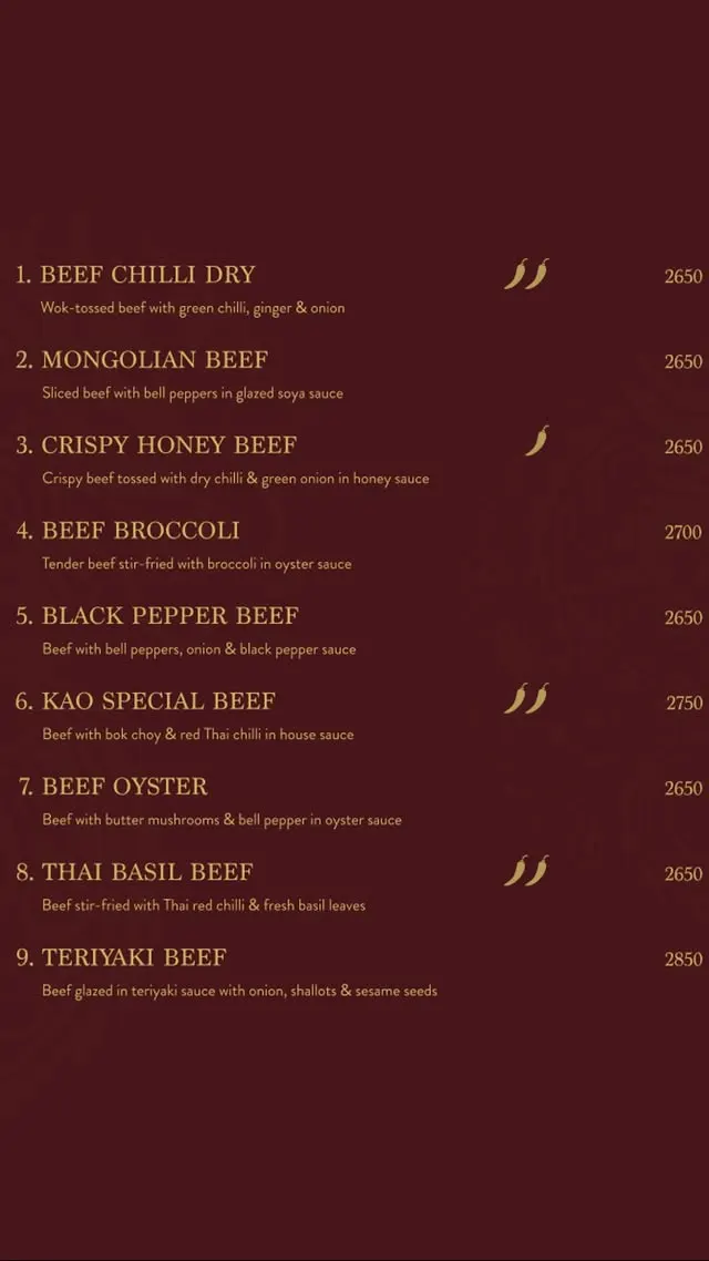 Kao Lahore menu, page 5