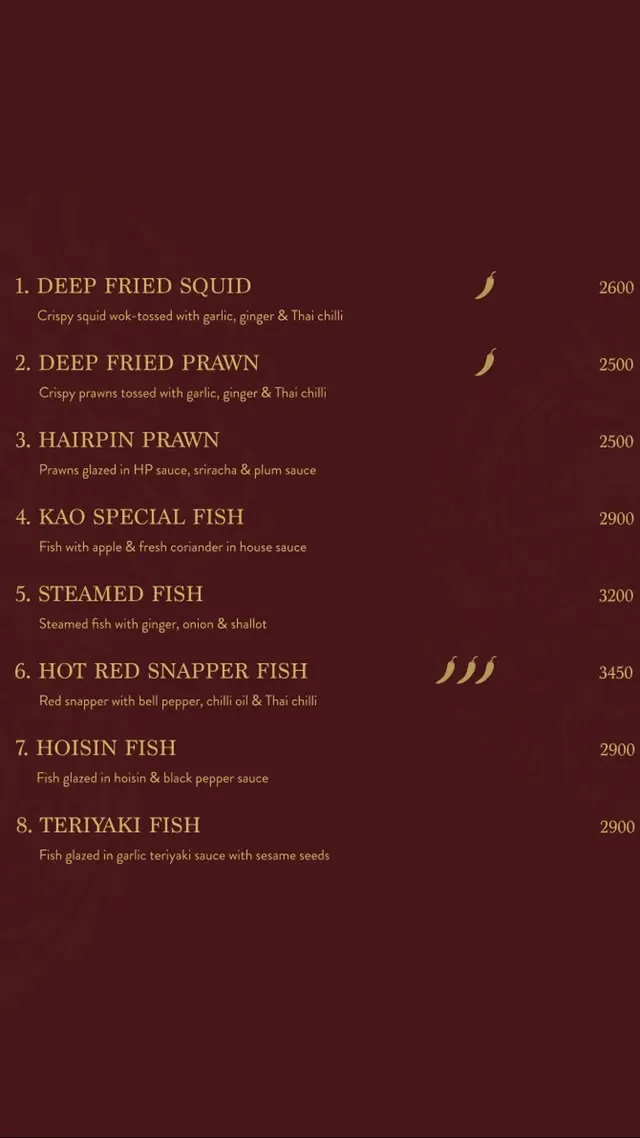 Kao Lahore menu, page 6
