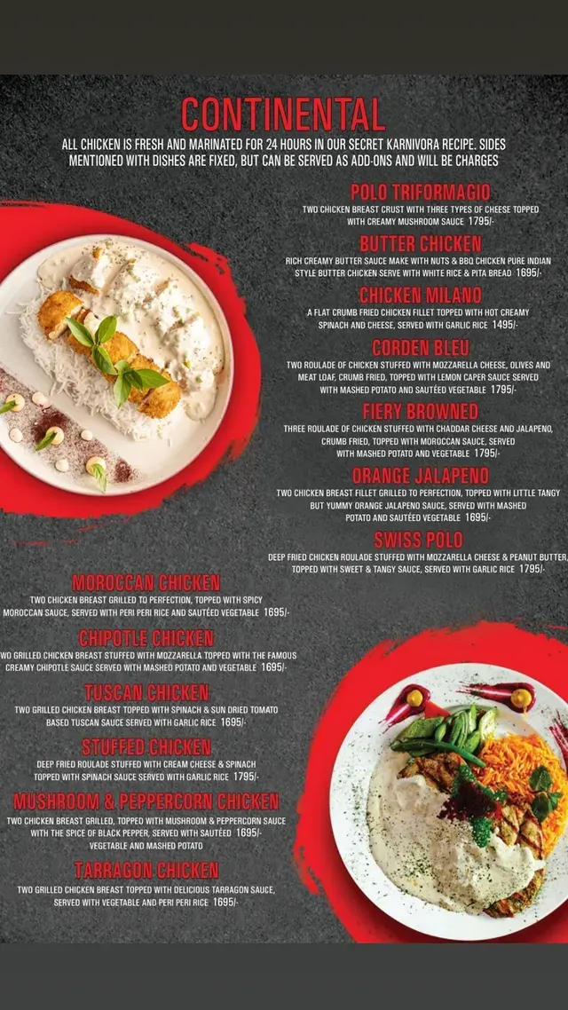 Karnivora Steakhouse menu, page 7