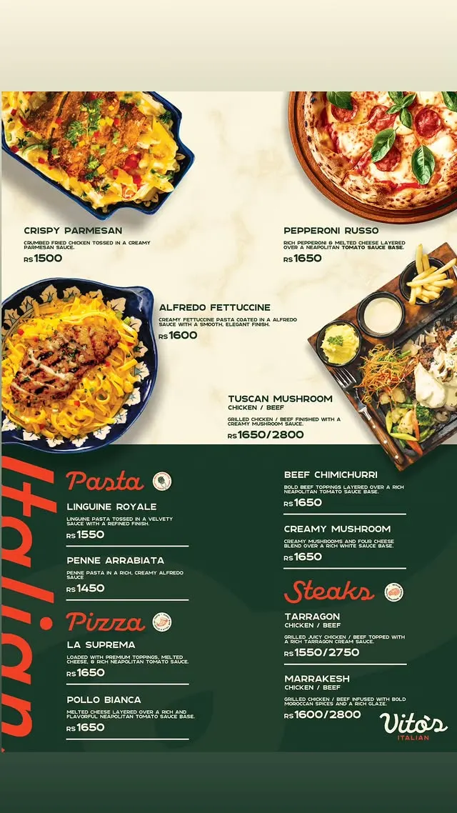 Khayaal menu, page 2