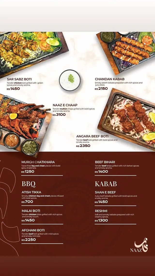 Khayaal menu, page 4
