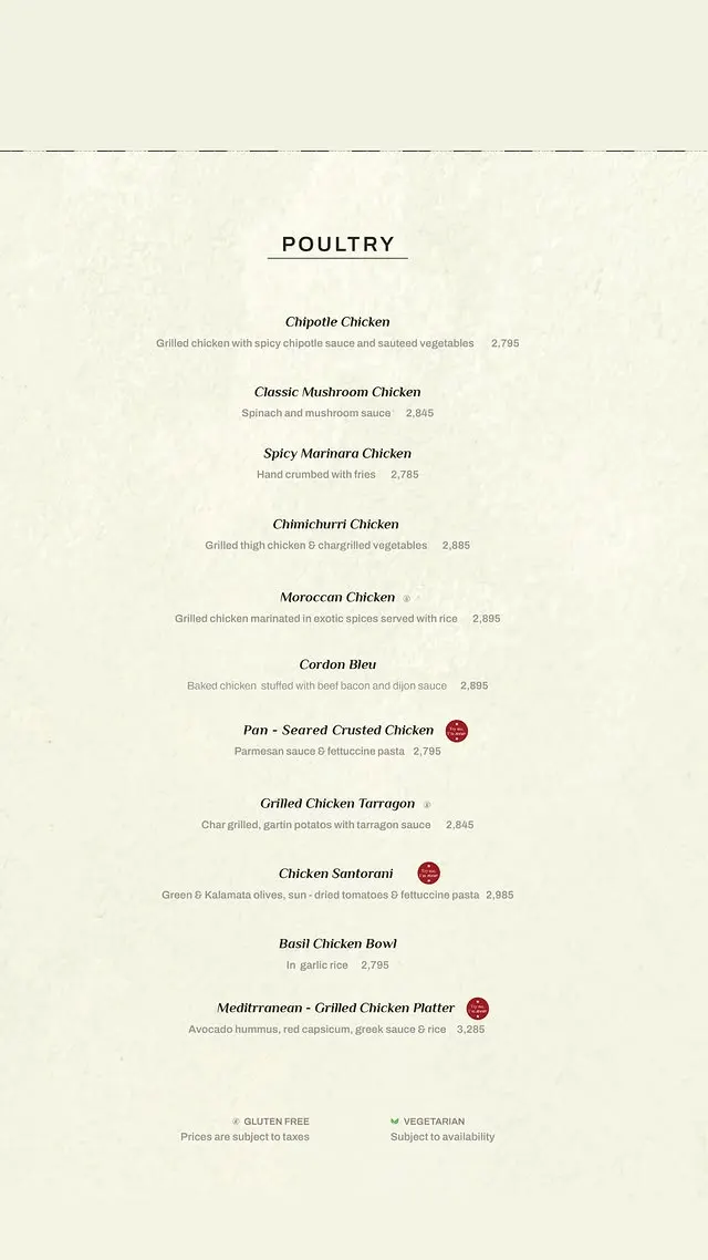 Koru Restaurant menu, page 4