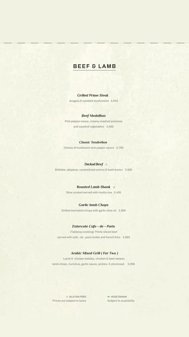 Koru Restaurant menu, page 6