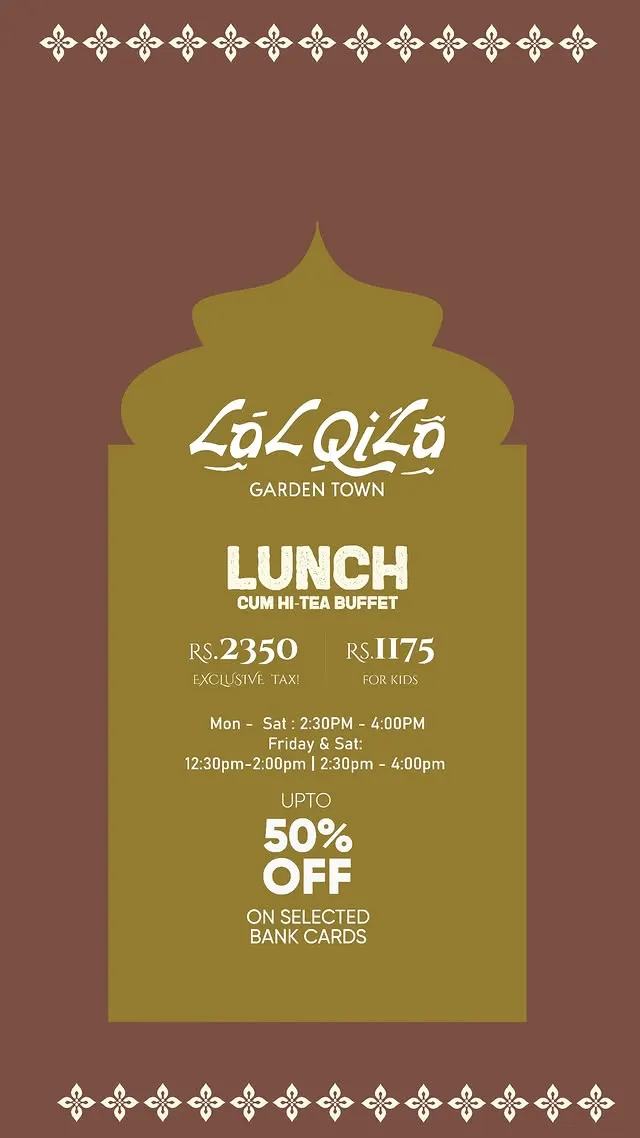 LalQila Restaurant menu, page 1
