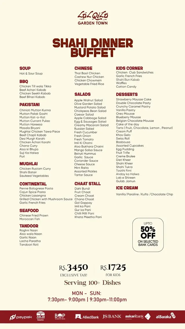 LalQila Restaurant menu, page 6