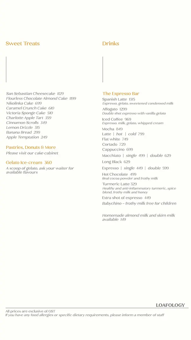 Loafology Bakery & Cafe Gulberg menu, page 5