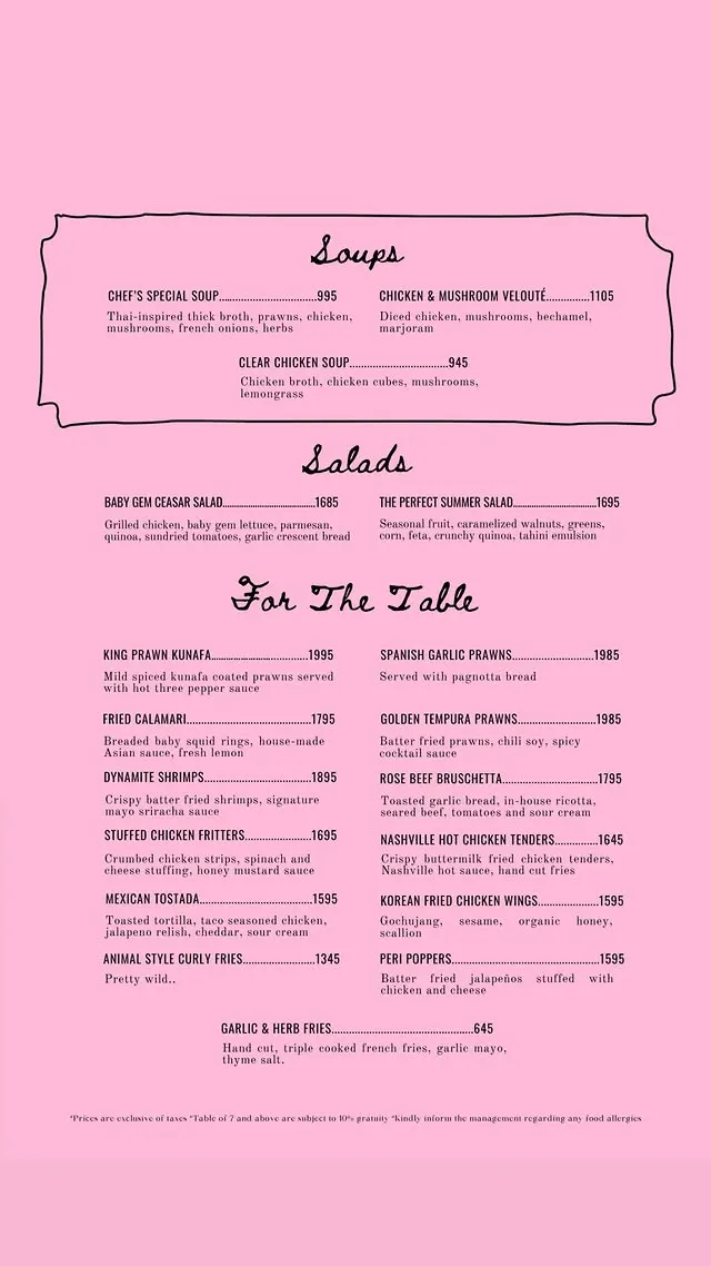 Meet Me In Paris Raya menu, page 1