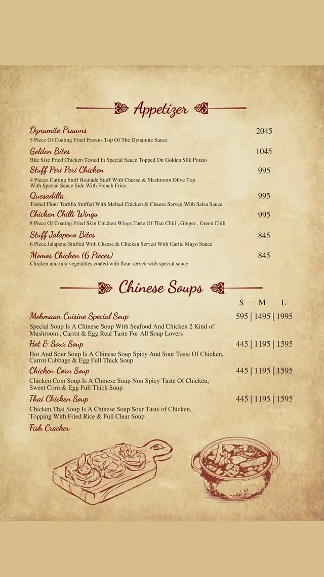 Mehmaan Cuisine Lahore menu, page 2