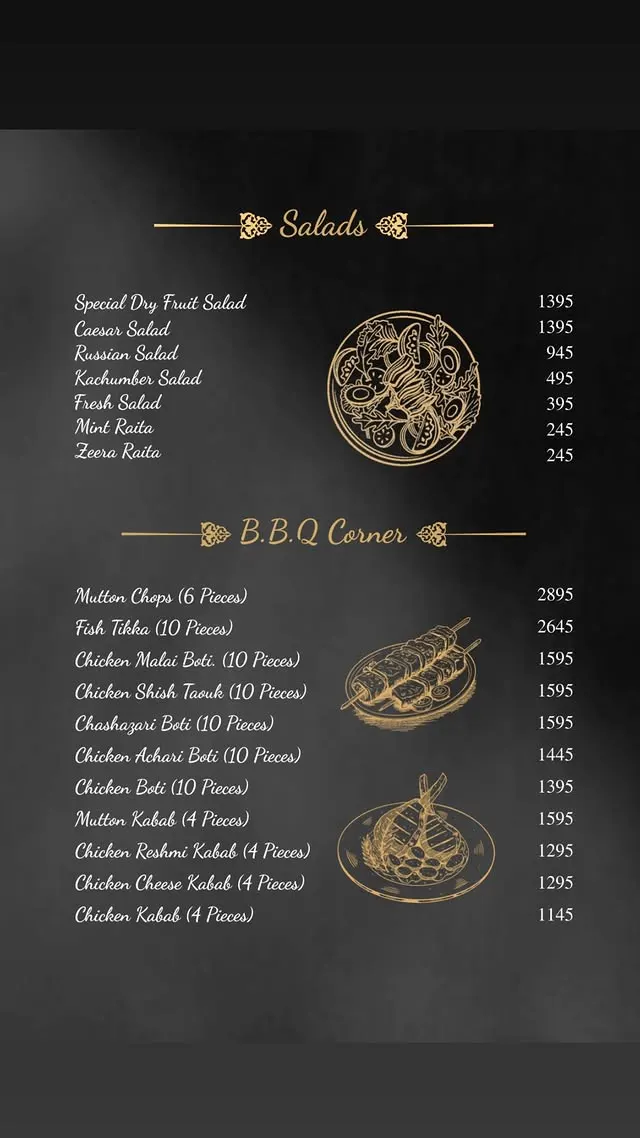 Mehmaan Cuisine Lahore menu, page 3