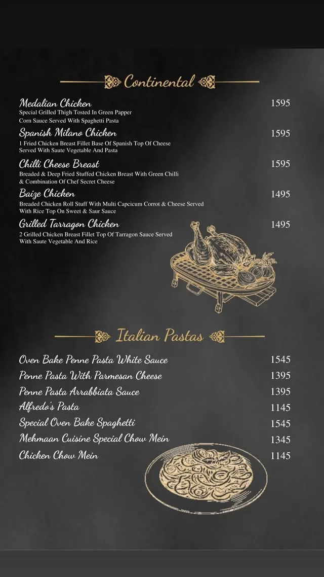 Mehmaan Cuisine Lahore menu, page 6