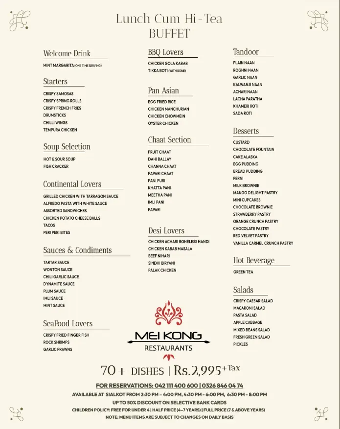 MEI KONG Barkat Market menu, page 1