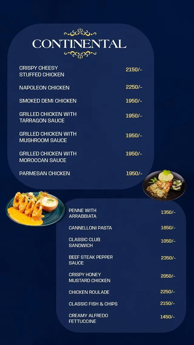 Monaco Bay menu, page 7