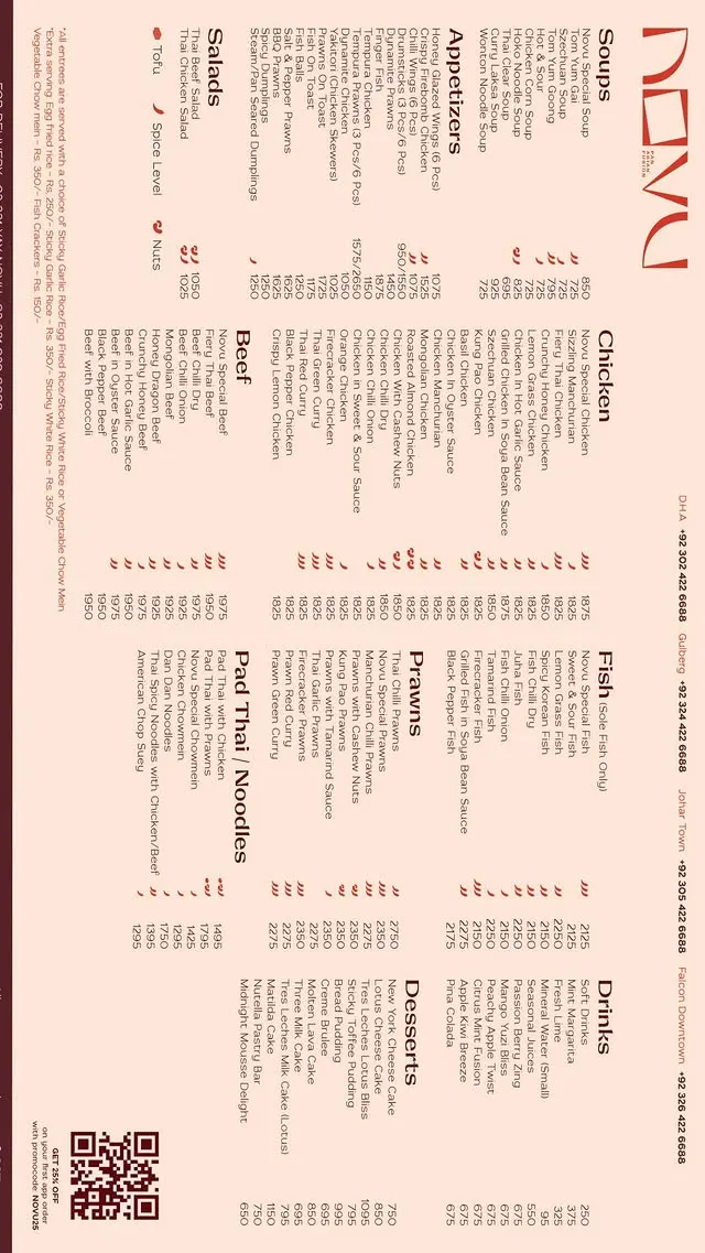NOVU DHA menu, page 4