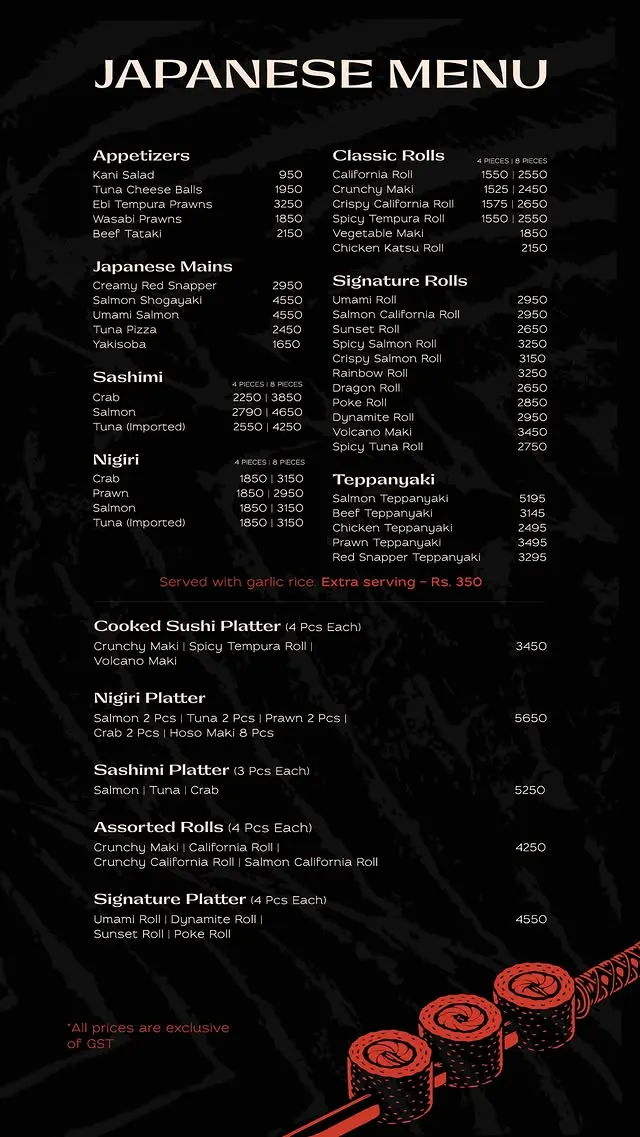 NOVU Gulberg menu, page 2
