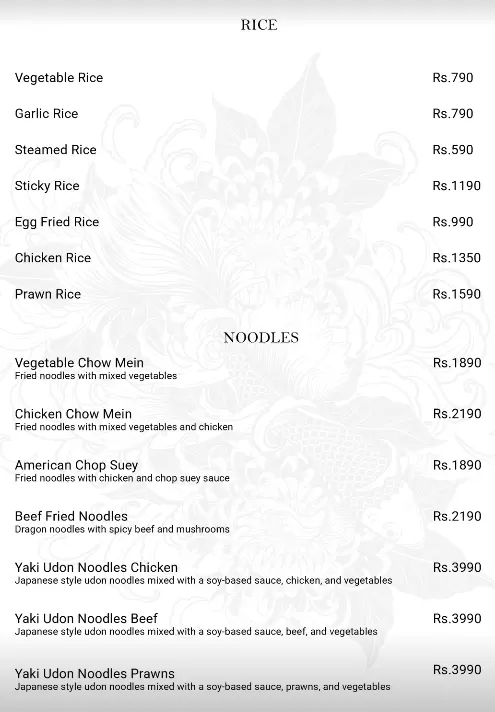 OKA Pan Asian and Sushi menu, page 10