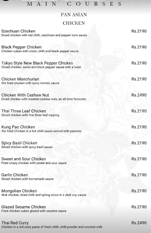 OKA Pan Asian and Sushi menu, page 5