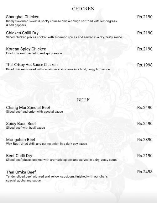 OKA Pan Asian and Sushi menu, page 6