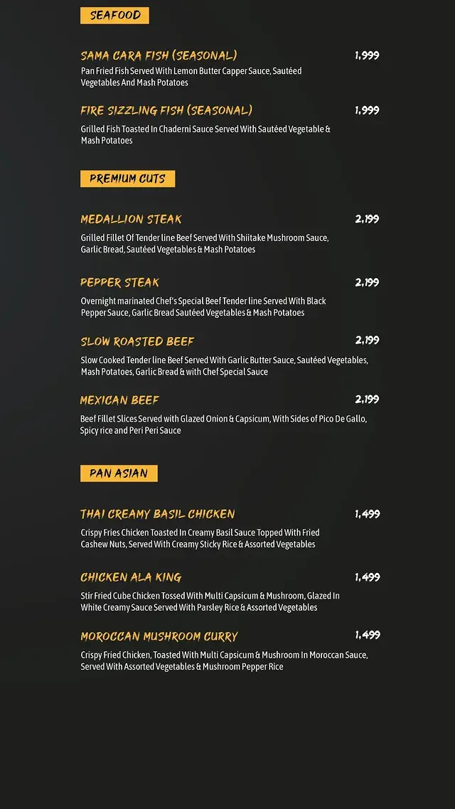 Olive & Oak Restaurant menu, page 4