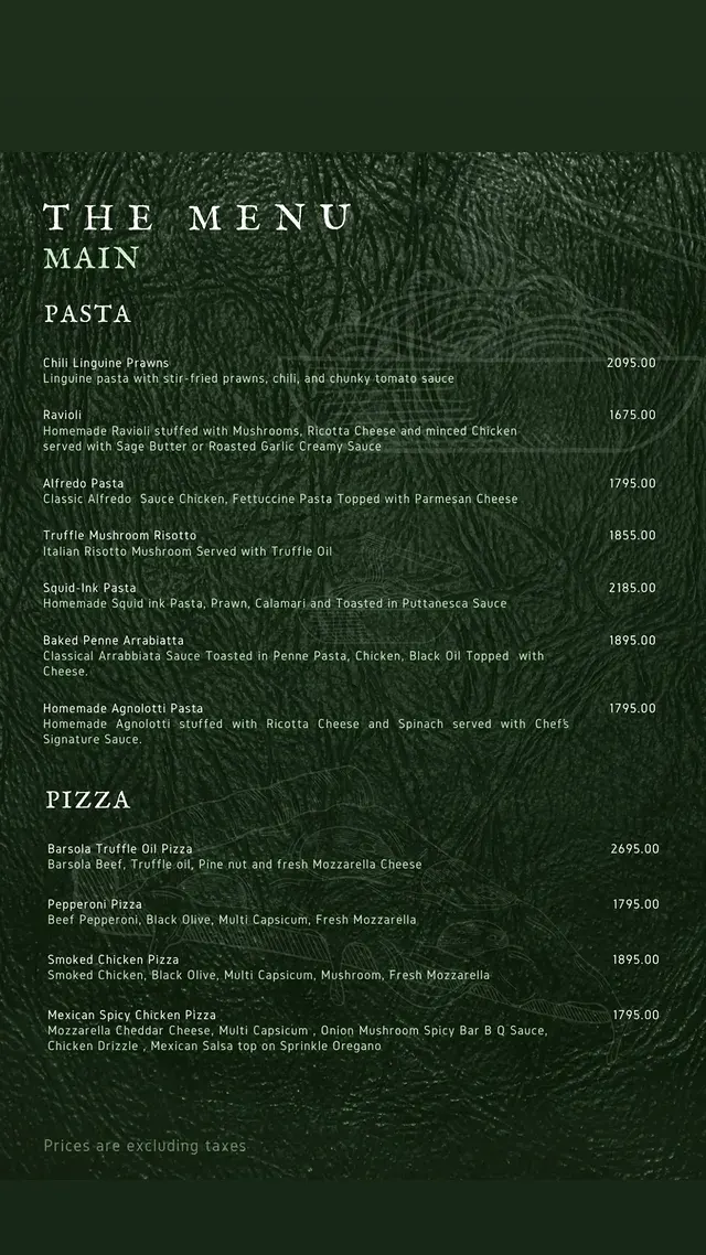 Olivetrail Raya menu, page 3