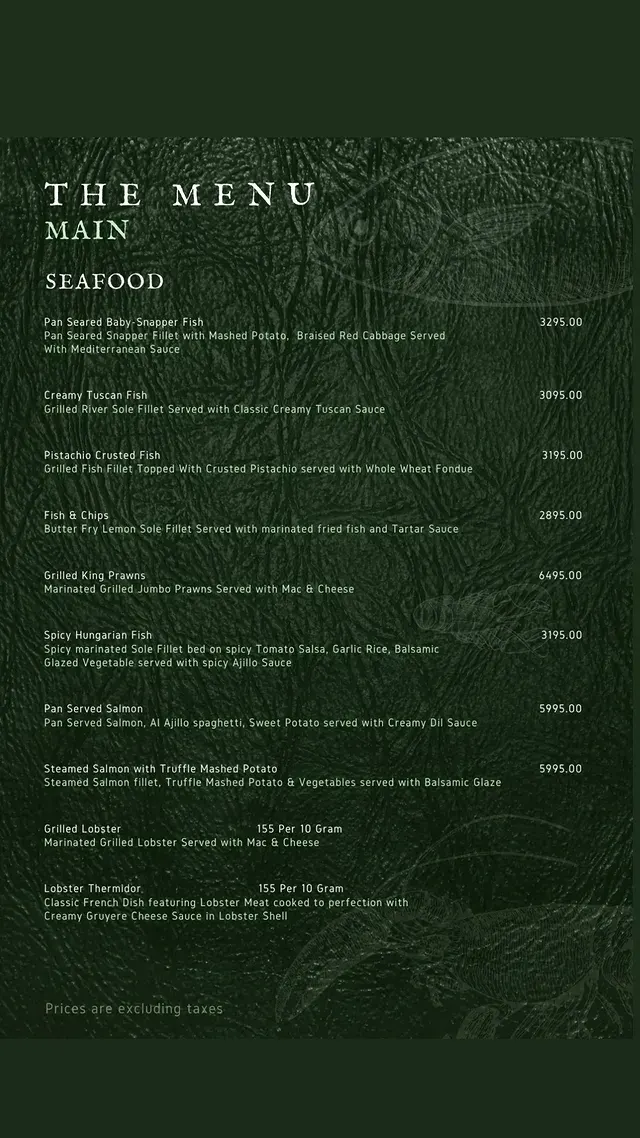 Olivetrail Raya menu, page 4