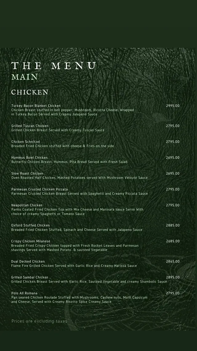 Olivetrail Raya menu, page 5
