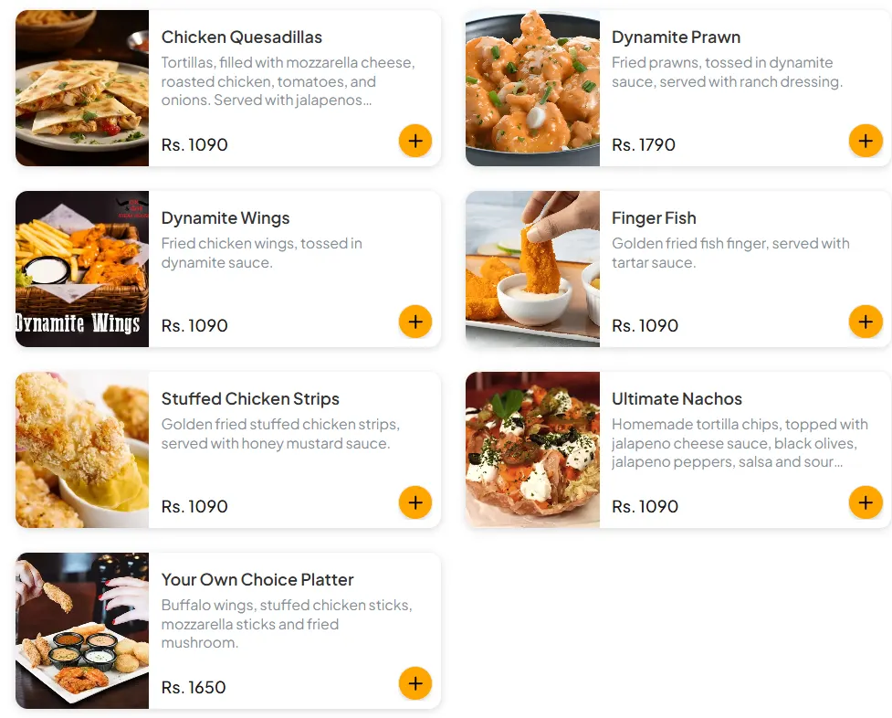 Ox & Grill Steak House Lahore menu, page 2