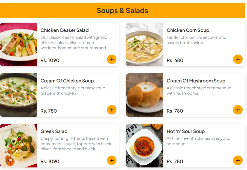 Ox & Grill Steak House Lahore menu, page 3