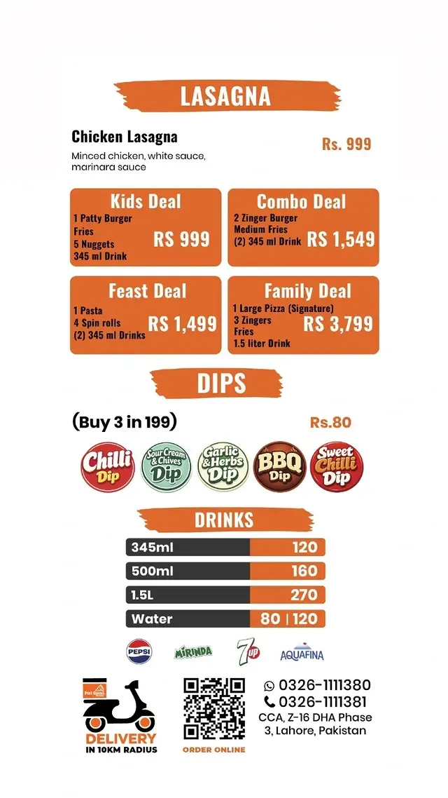 Port Grand Pizzeria menu, page 6