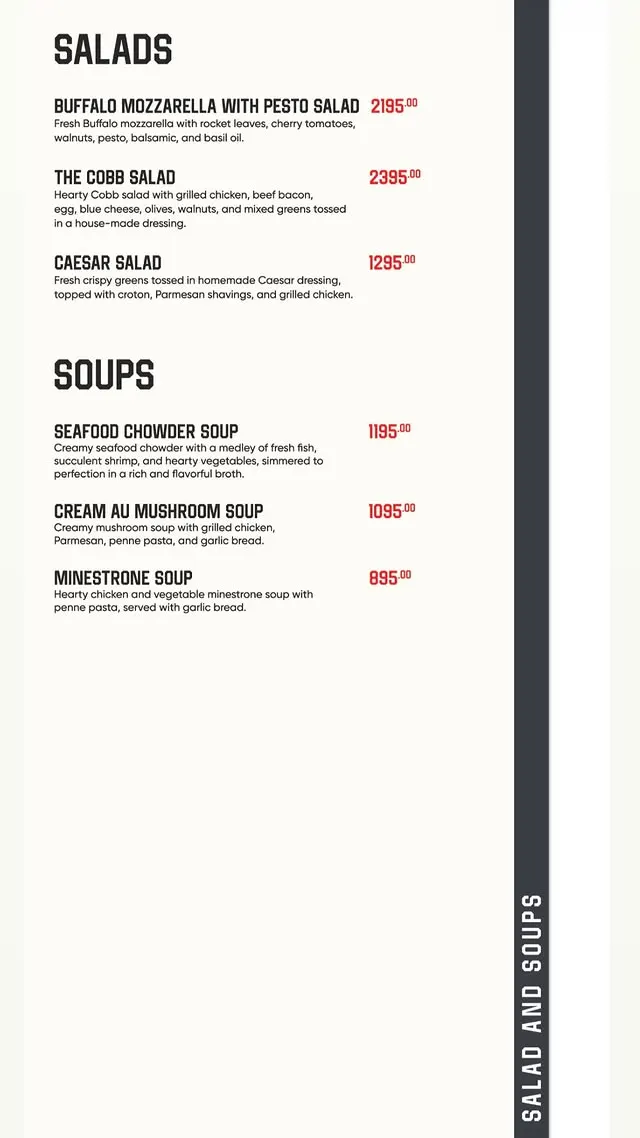 RARE menu, page 2