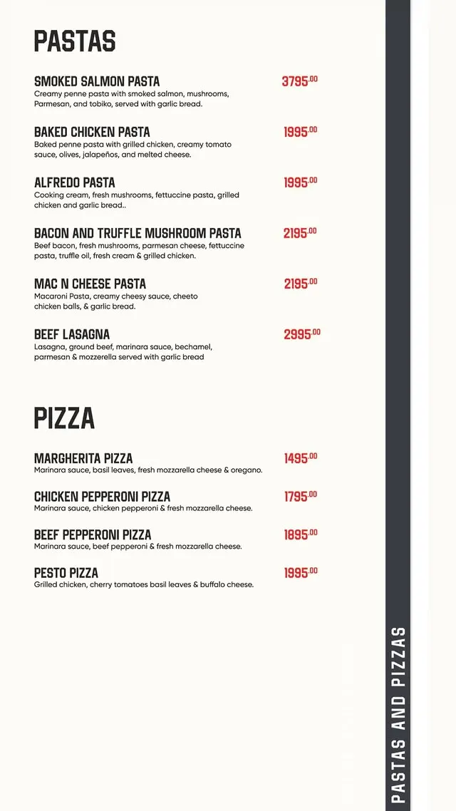 RARE menu, page 3