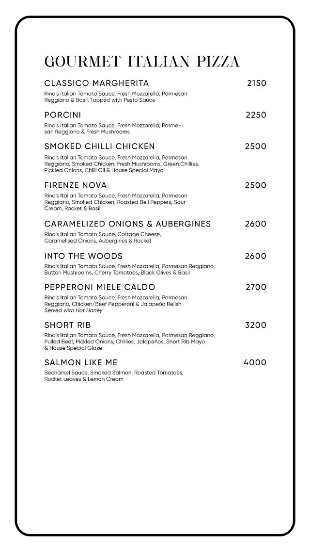 Rina's Kitchenette DHA menu, page 6
