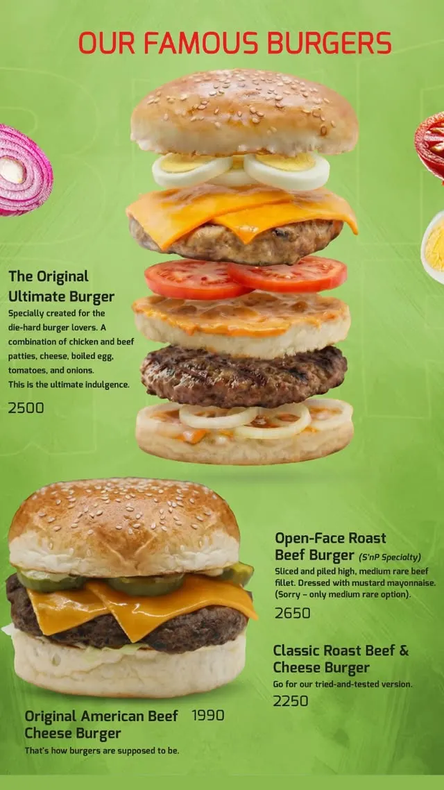 Salt'n Pepper Liberty menu, page 4