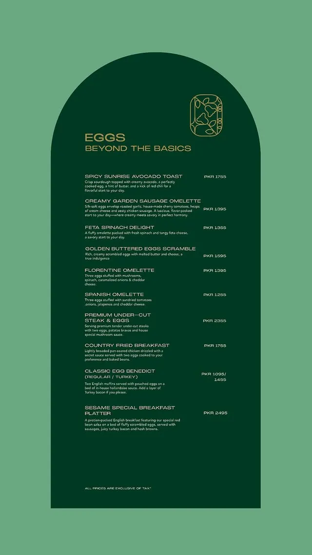 Sesame DHA Phase 3 menu, page 2