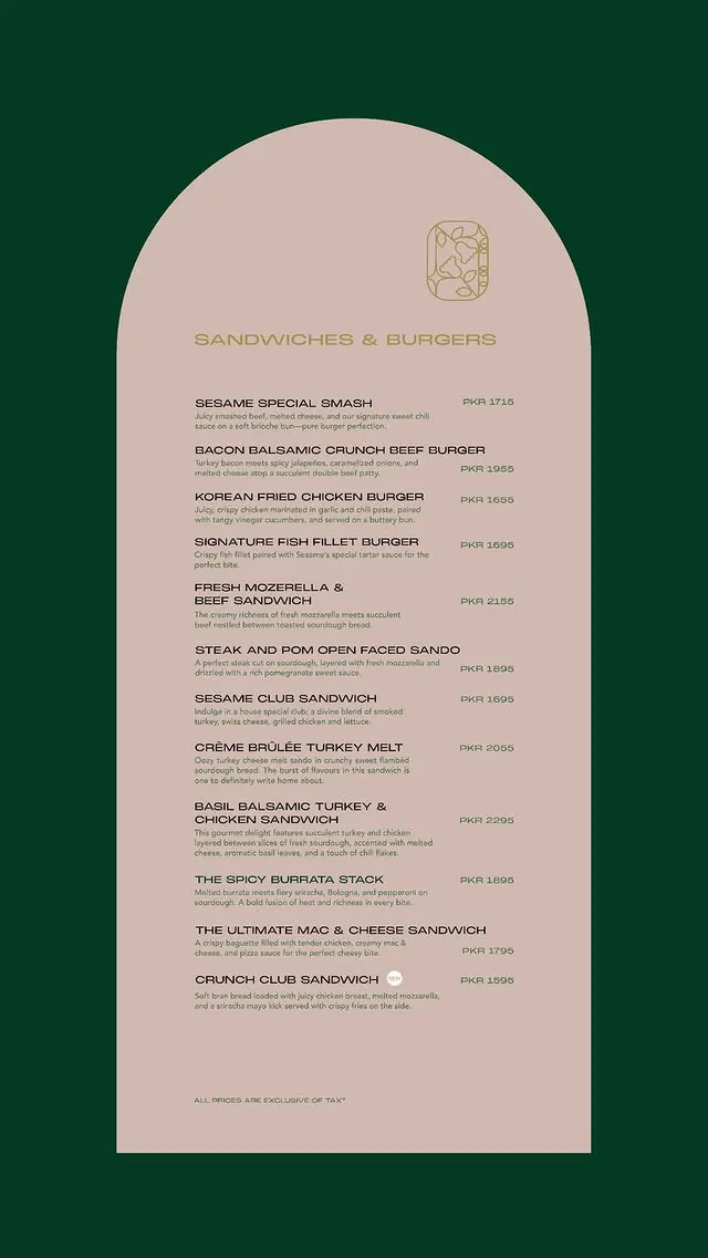 Sesame DHA Phase 3 menu, page 8