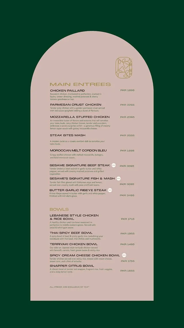 Sesame Gulberg II menu, page 6