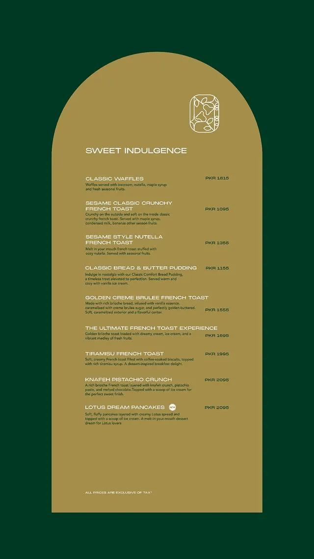 Sesame Gulberg II menu, page 9